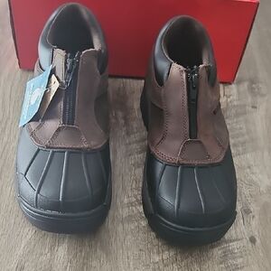 Propet Men's Black and Brown Waterproof Boots